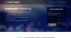Desktop Screenshot of contactlegend.com